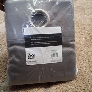 Lichtenberg Gray Room Darkening Patio Panel with Grommets 100x84in